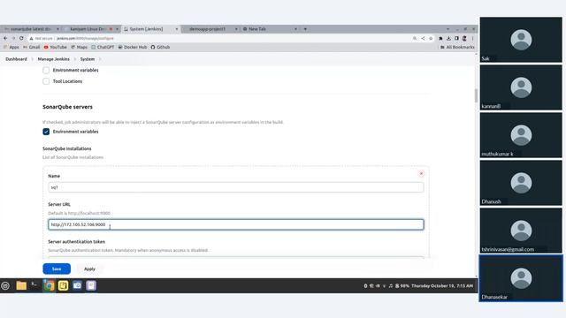 kaniyam sonarqube setup and integrate with jenkins Oct 19 2023 смотреть онлайн