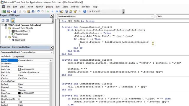 [LANJUTAN] Cara Simpan Foto VBA Excel | Foto Kosong atau No Image tidak disimpan смотреть онлайн