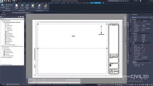 Configuring Viewports in Civil 3D 2018, 2019, 2020, 2021 смотреть онлайн