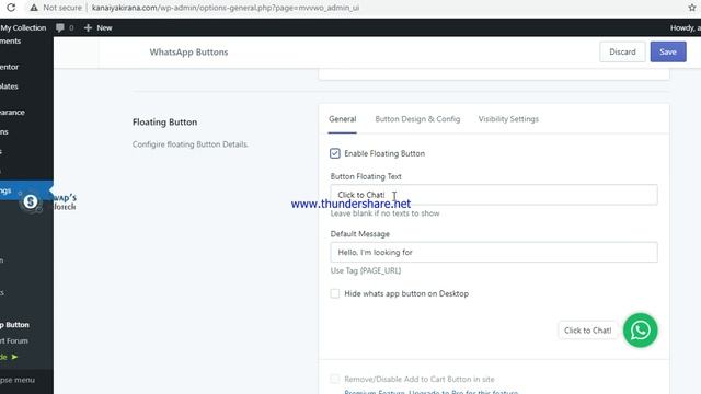 How to add WhatsApp Button in your wordpress website - अपनी वेबसाइट में व्हाट्सएप बटन कैसे लगाएं смотреть онлайн