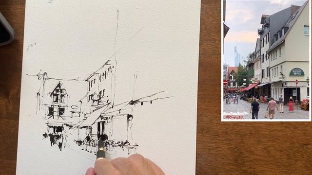 Simplification is the art of trade-offs/Urban sketching with watercolor and ink смотреть онлайн