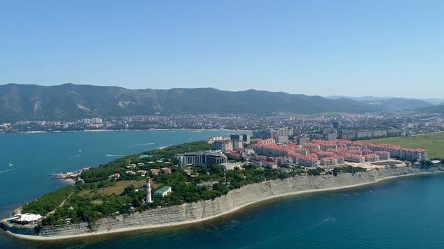 Аэросъемка в Геленджике (Толстый мыс) смотреть онлайн