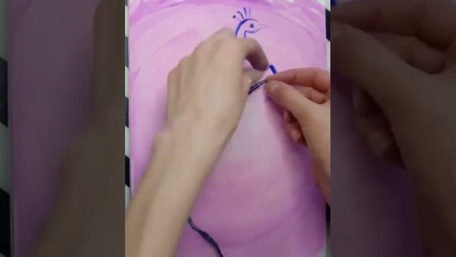 Жар Птица. Рисуем нитками и гуашью смотреть онлайн