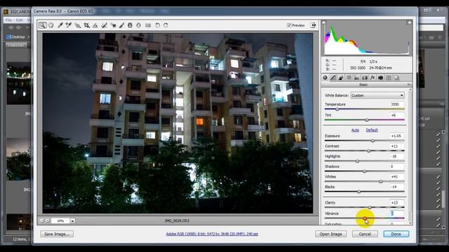 Night Photography Tutorial: Canon 6D Camera Settings And Editing Camera Raw Images