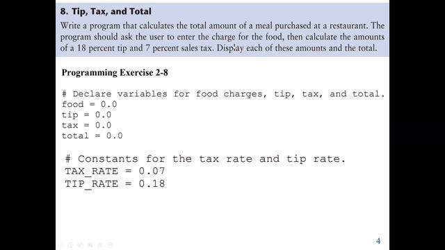 Python Lab 2: Python program to calculate miles per gallon and total amount of meal purchased. смотреть онлайн