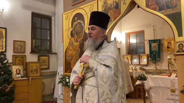 Проповедь о.Геннадия 19.01.2023 КРЕЩЕНИЕ ГОСПОДНЕ. смотреть онлайн