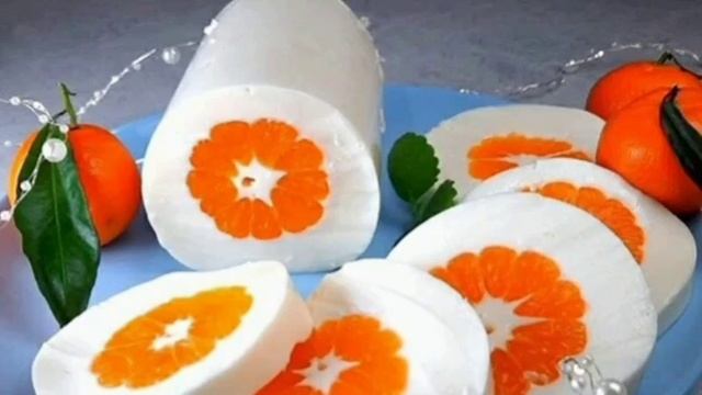 Десерт «Мандарини в снігу» рецепт приготування в описах смотреть онлайн