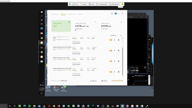 3x RTX 3090 MINING - NICEHASH смотреть онлайн