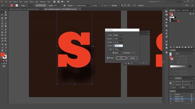 How to Create Drop shadows in Adobe Illustrator CC смотреть онлайн