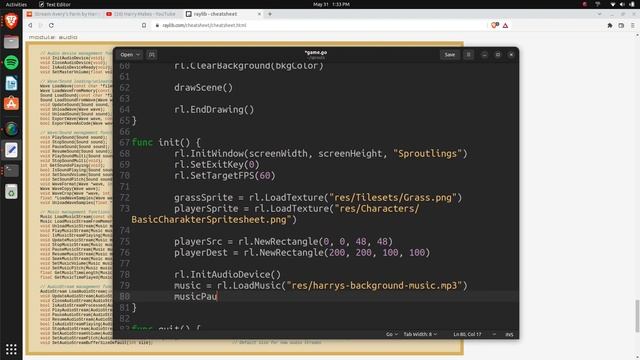 Making an Animal Crossing type game for beginners - Go & Raylib Tutorial - Part 3 смотреть онлайн