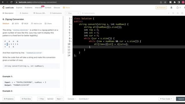 Leetcode Problem Solving #6 - Zigzag Conversion | Tamil смотреть онлайн