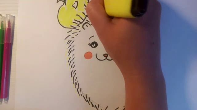 Как нарисовать ёжика. смотреть онлайн