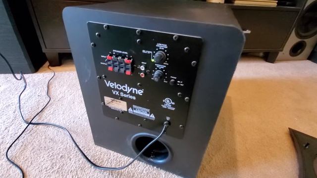 Velodyne vx-10b powered subwoofer quick review смотреть онлайн