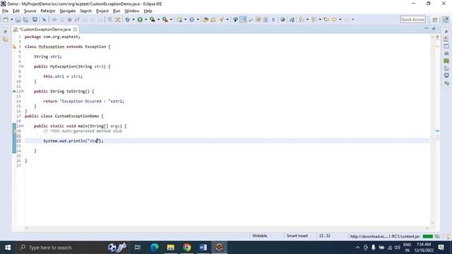 JAVA FAQ # 68 || User Defined Or Custom Exceptions in Java смотреть онлайн