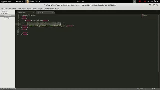 JavaScript Embedding JavaScript in HTML смотреть онлайн