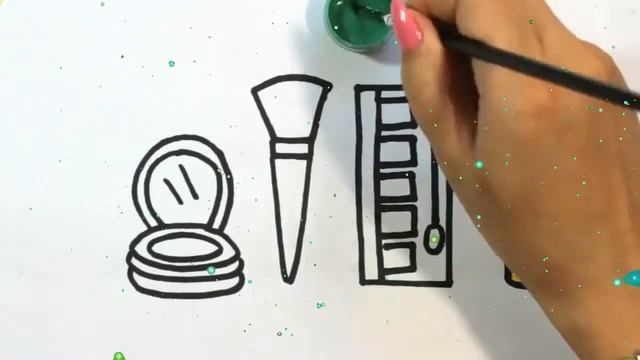 Bolalar uchun lab bo'yogʻi rasmini (kosmetika) chizish/Рисуем рисунок помады (косметика) для детей смотреть онлайн