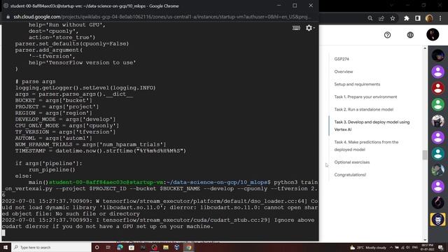 MLOps with Vertex AI || [GSP274] || Solution смотреть онлайн