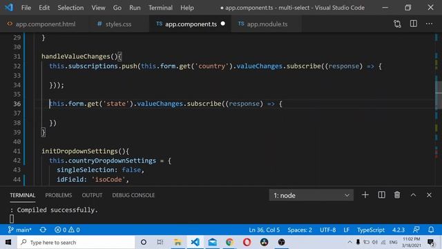 Learn Angular : Fill Dropdown Dynamically | Reactive Forms смотреть онлайн