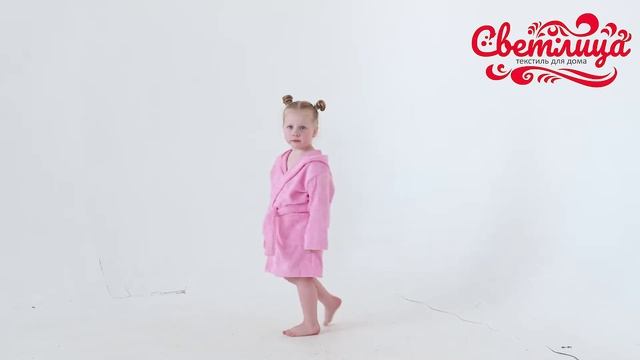 Детский махровый халат с капюшоном (Розовый) - Светлица смотреть онлайн