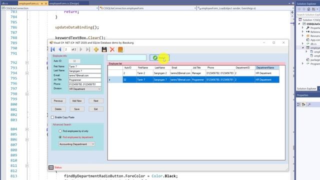 C# and SQLite (Preview) Simple and Advanced Search (plus Copy/Paste feature) смотреть онлайн