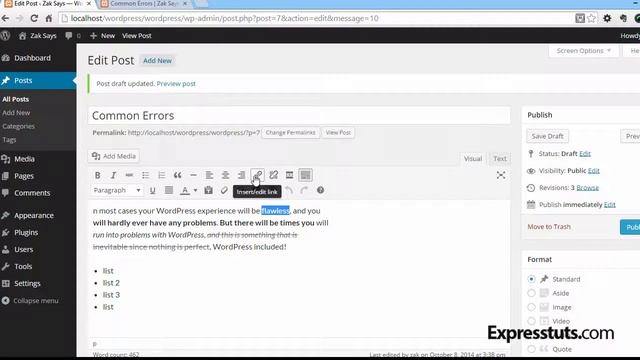 Wordpress 4 Tutorial: Lesson 10 - Post Formatting смотреть онлайн