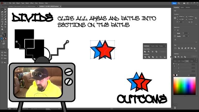 Adobe Illustrator Pathfinder Tools Quickly Explained смотреть онлайн