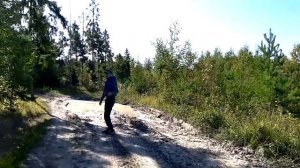 Как мы ездили на мотоблоке мтз-09 по грязи.