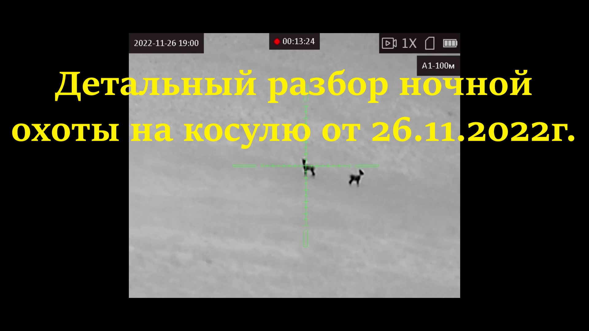 Детальный разбор ночной охоты на косулю смотреть онлайн