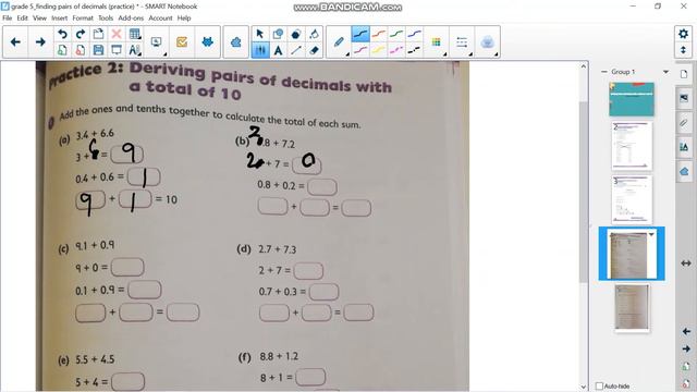 Finding Pairs of 1 Place Decimals with a Total of 1 and Deriving Pairs of Decimals with a Total of смотреть онлайн
