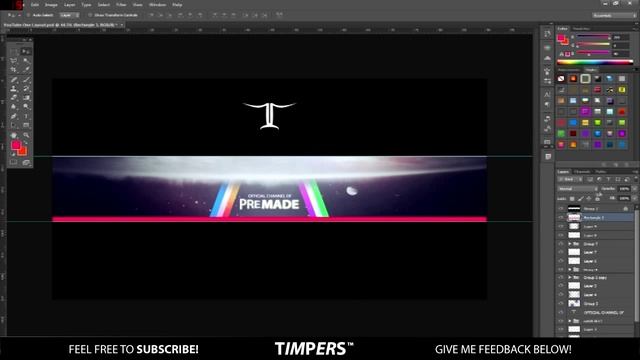 Photoshop Abstract Youtube Banner Template смотреть онлайн