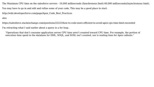 Salesforce: Apex CPU time limit exceeded (2 Solutions!!) смотреть онлайн