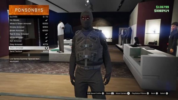 GTA 5 Online Black Noir Outfit (The Boys)