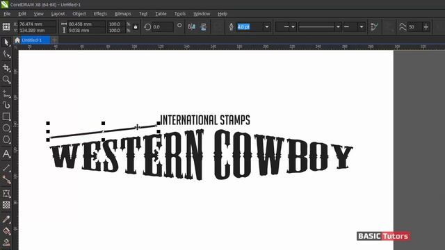 Creating a Retro Text Label Design using Envelope Tool - Coreldraw Tutorials смотреть онлайн