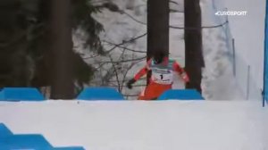 Смешной лыжник:)