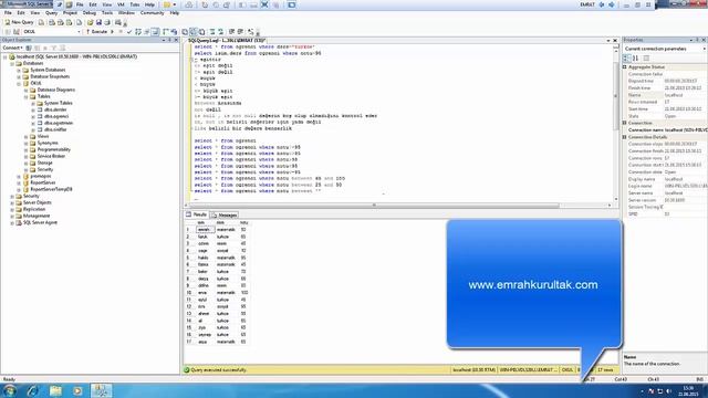 Ms Sql de Where Komutu ile Koşul Belirtmek смотреть онлайн