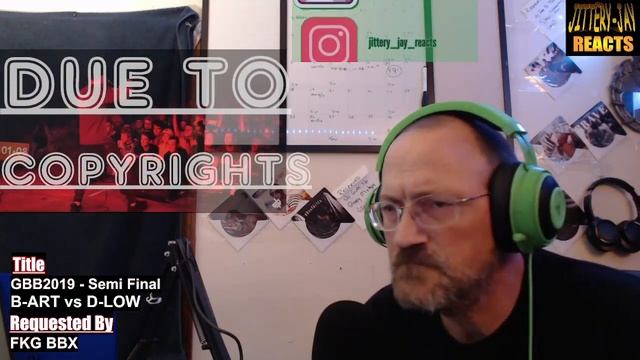 GBB2019 - Semi Final - B Art vs D Low - FIRST REACTION {Jittery~Jay} смотреть онлайн