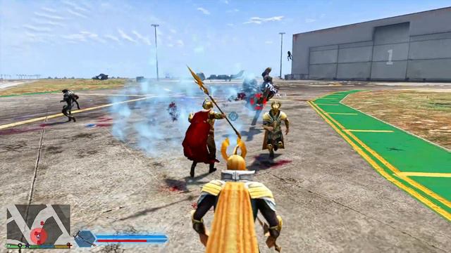 GTA 5 - ASGARD ARMY VS THANOS ARMY | EPIC BATTLE! смотреть онлайн