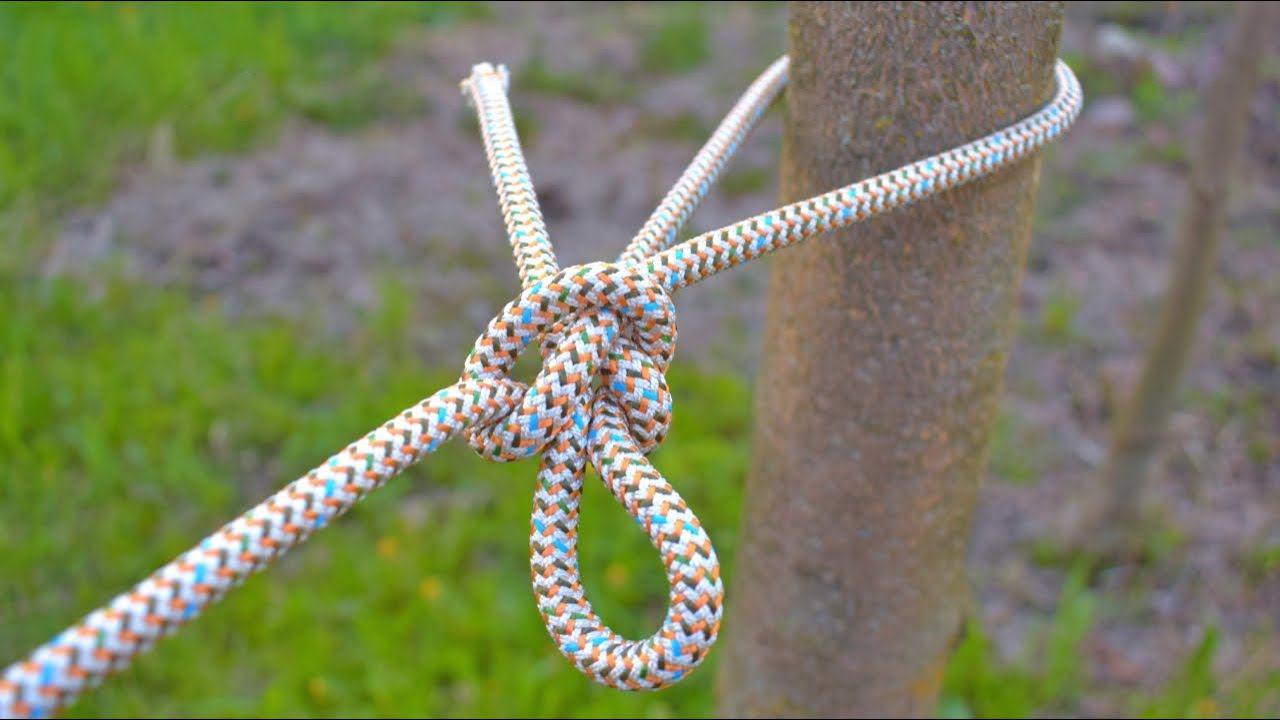 ЭТОТ УЗЕЛ ДОЛЖЕН ЗНАТЬ КАЖДЫЙ! Как быстро привязать верёвку к столбу. Пожарный узел №4. Морские узлы