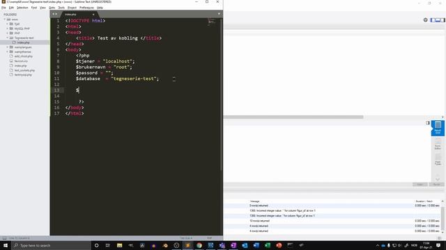 IT1 - Kap 15 - MySQL - Lag en kobling mellom en database og en nettside - PHP og SQL смотреть онлайн