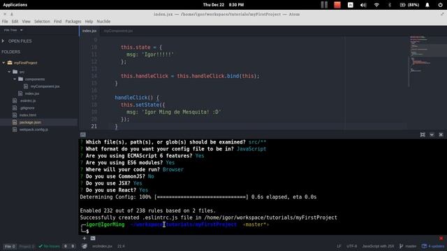 React JS - 8 - Adicionando ESLint смотреть онлайн