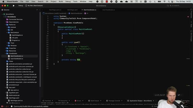.NET MAUI - Less code with CommunityToolkit.Mvvm смотреть онлайн