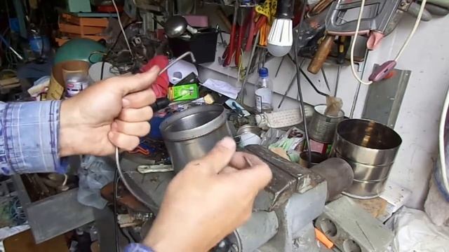 Походный котелок из старого термоса. Часть вторая. What can be done from the old thermos. смотреть онлайн
