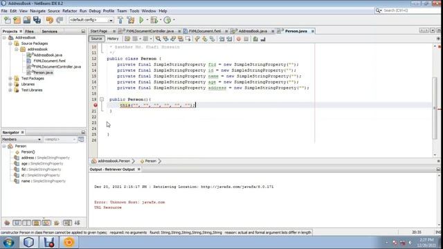 javaFx FXML TableView example смотреть онлайн