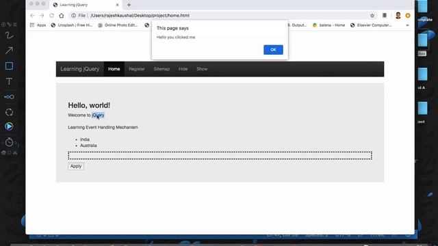 Lecture 44-jQuery bind and unbind method and change event смотреть онлайн