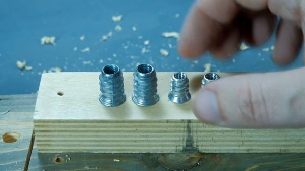 Самодельные приспособления для столярки  Футорка и врезная гайка