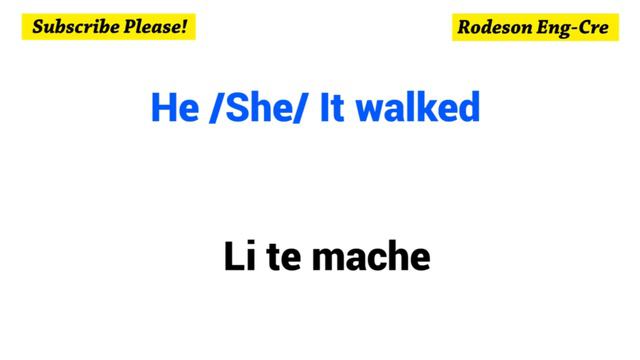 To walk = Mache – Simple Present, Simple Past, Simple Future and Conditional смотреть онлайн
