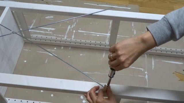 Стеллаж из икеи для ниши за дверью. Wooden rack from Ikea for small space. English subs. смотреть онлайн