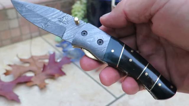 DKC-135 Swamp Jack DKC Knives Custom Hand Made Damascus Hunting Pocket Folding Bowie Knife смотреть онлайн