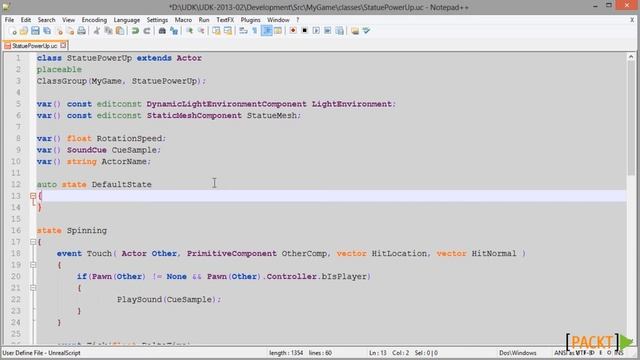 Unreal Development Kit Game Programming with UnrealScript [Video Course] смотреть онлайн