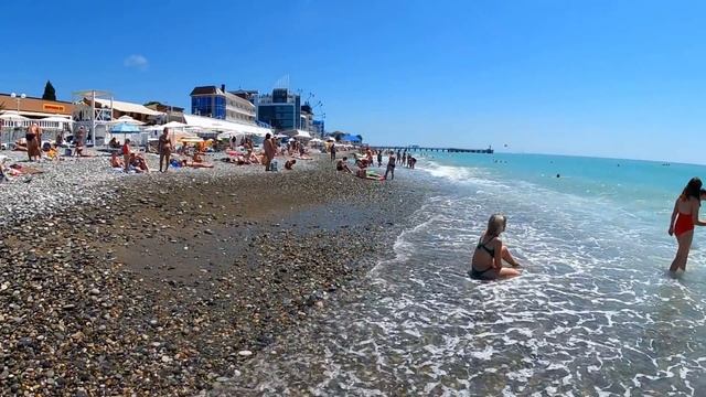 Море Супер! +24! Привет от Санька! 18.06.2021.?ЛАЗАРЕВСКОЕ СЕГОДНЯ?СОЧИ. смотреть онлайн